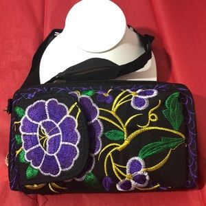 Oaxaca purple w/yellow wallet.